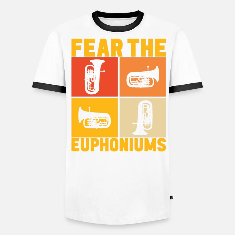 Euphonium Euphonist Männer Kontrast-T-Shirt