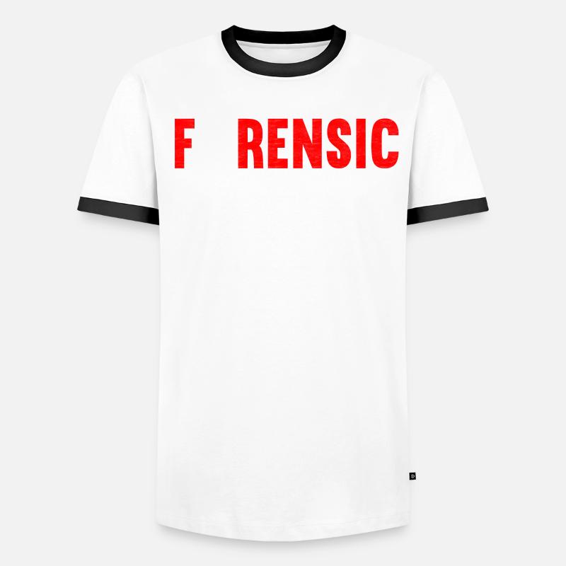 Forensics Forensic Scientist Men's Ringer Shirt