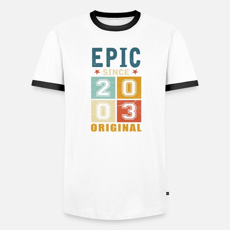 2003 Geburtstag Epic since Männer Kontrast-T-Shirt