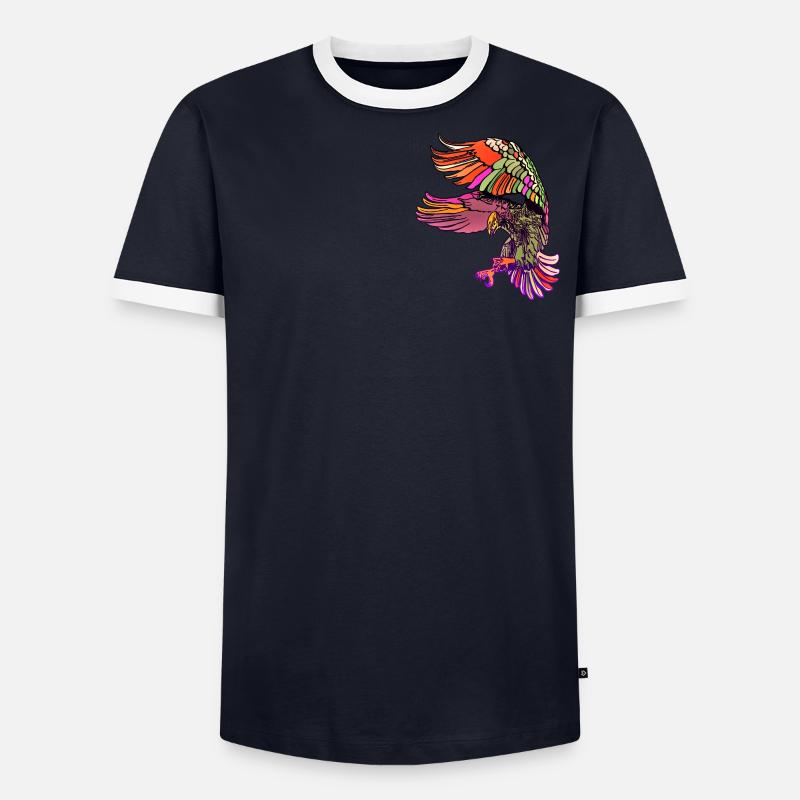 Pygargue à tête blanche - Aigle oiseau Design graphique T-shirt contrasté Homme