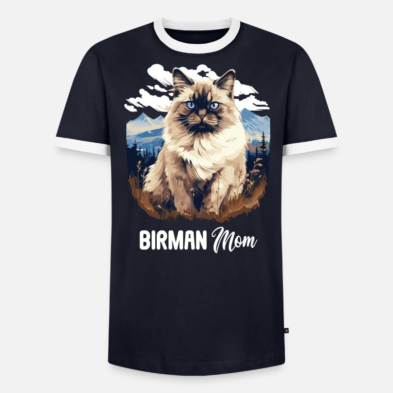 Birman Cat Birma Katze - Männer Kontrast-T-Shirt - undefined