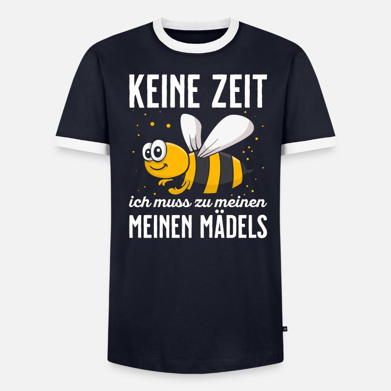 Imker Tshirt Honig Biene Bienenzucht Beekeeper Männer Kontrast-T-Shirt