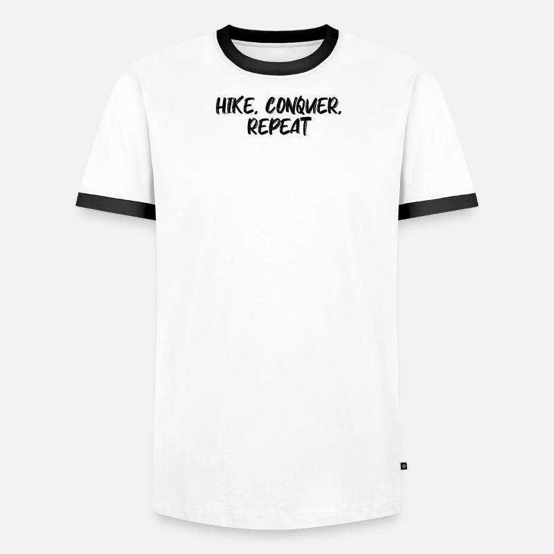 Wandern - Hike, conquer, repeat Men's Ringer Shirt