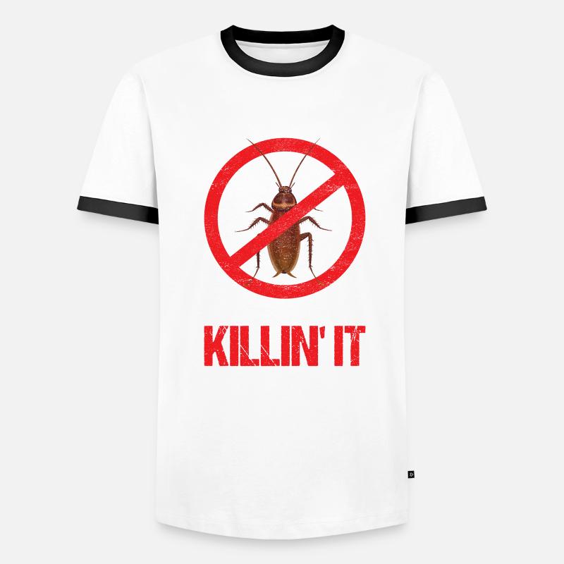 Pest Control Exterminator Men's Ringer Shirt
