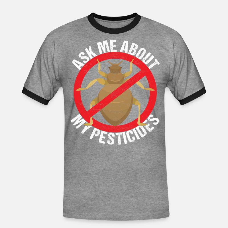 Schädlingsbekämpfung Kammerjäger - Männer Kontrast-T-Shirt - Grau meliert/Schwarz