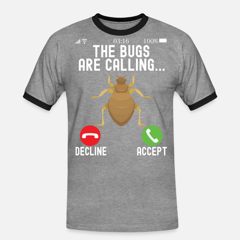 Schädlingsbekämpfung Kammerjäger - Männer Kontrast-T-Shirt - Grau meliert/Schwarz