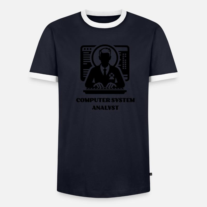 Beruf Computersystemanalytiker Beruf Beruf Karriere Männer Kontrast-T-Shirt