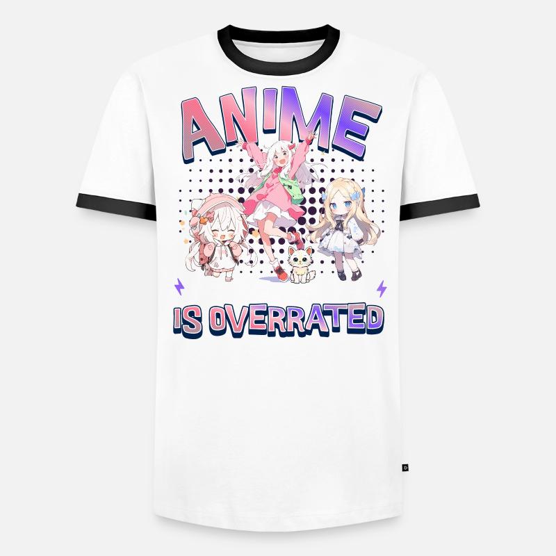 Anime Parce que la réalité est surestimée T-shirt contrasté Homme