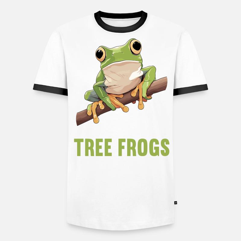 Tree Frog Baumfrösche Baumfrosch Männer Kontrast-T-Shirt