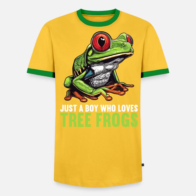 Tree Frog Baumfrösche Baumfrosch - Männer Kontrast-T-Shirt - undefined