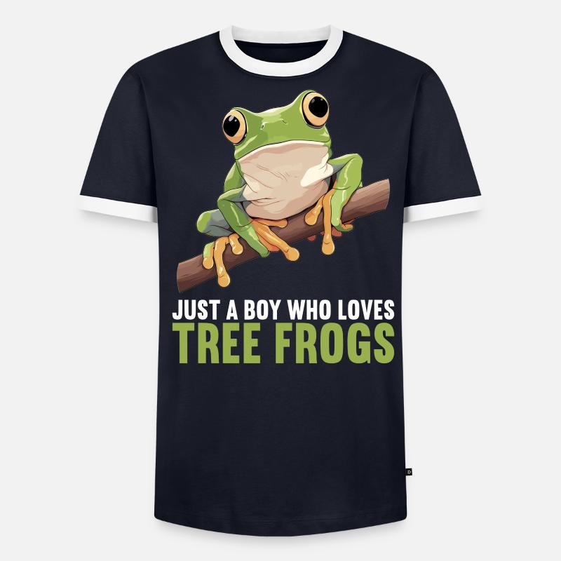 Tree Frog Baumfrösche Baumfrosch - Männer Kontrast-T-Shirt - undefined