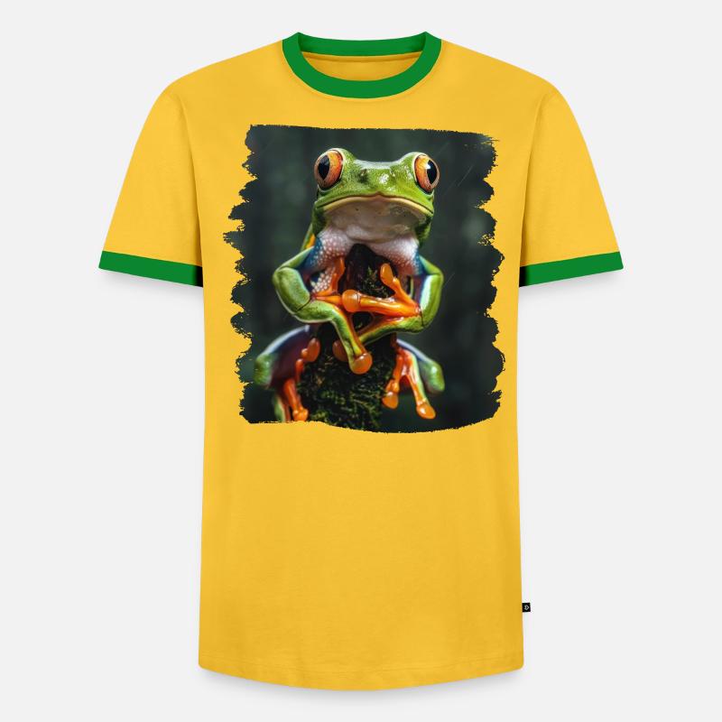 Tree Frog Baumfrösche Baumfrosch - Männer Kontrast-T-Shirt - undefined