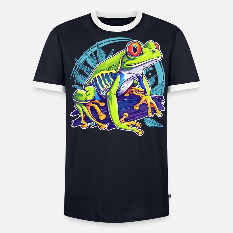 Tree Frog Baumfrösche Baumfrosch - Männer Kontrast-T-Shirt - undefined