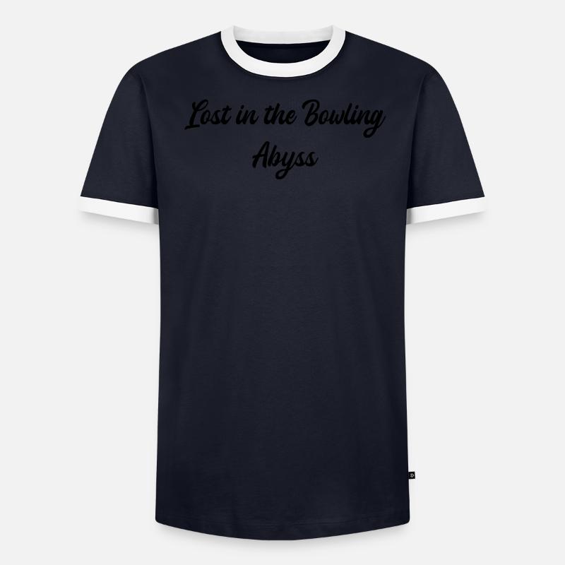Bowling - Perdu dans l’abîme du bowling T-shirt contrasté Homme