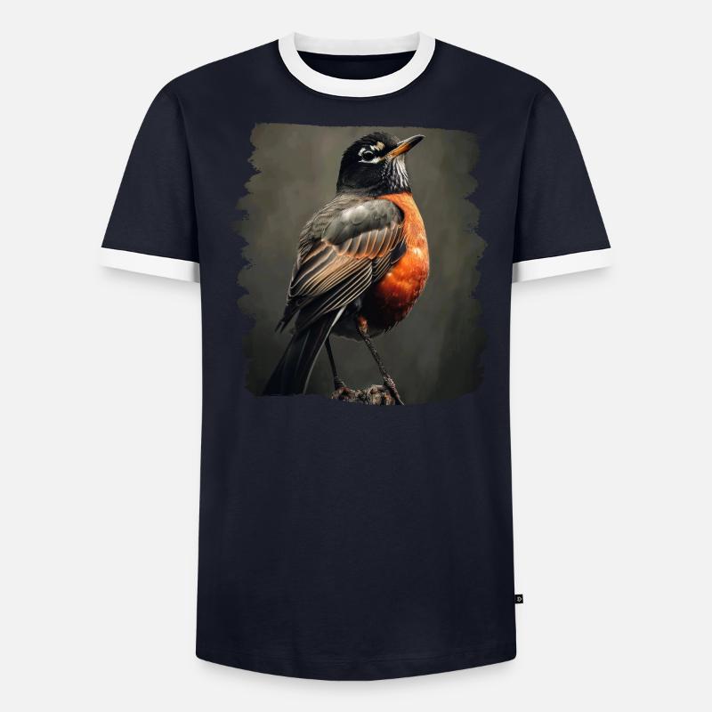 Robin Rotkehlchen T-shirt contrasté Homme