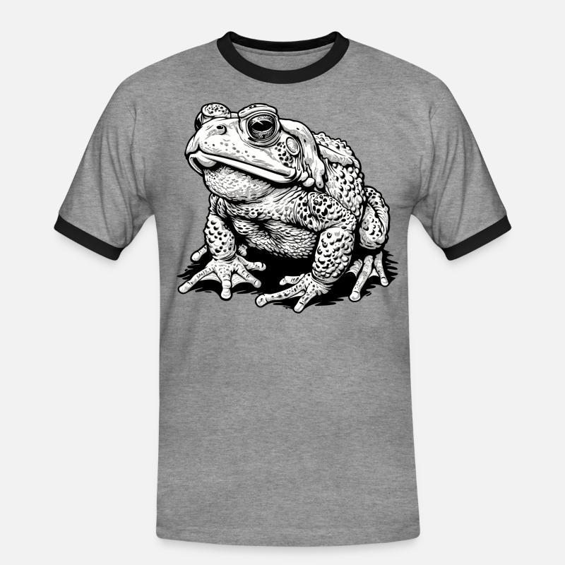 Toad Toads Toad - Men's Ringer Shirt - heather grey/black