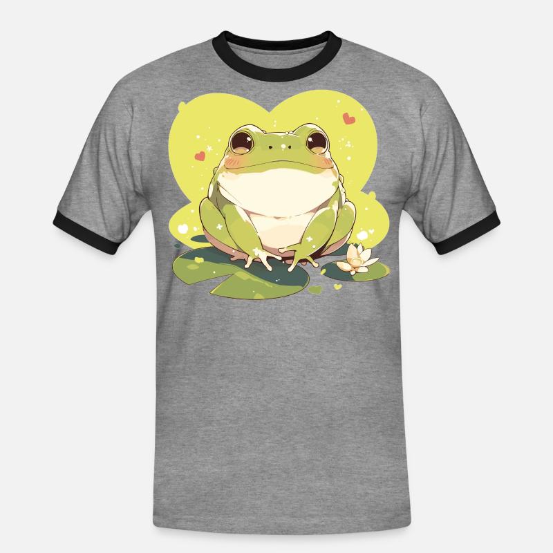 Toad Toads Toad - Men's Ringer Shirt - heather grey/black