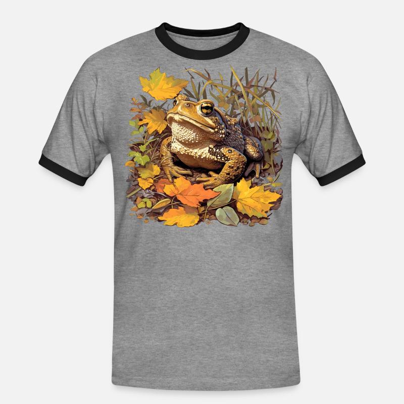 Toad Toads Toad - Men's Ringer Shirt - heather grey/black
