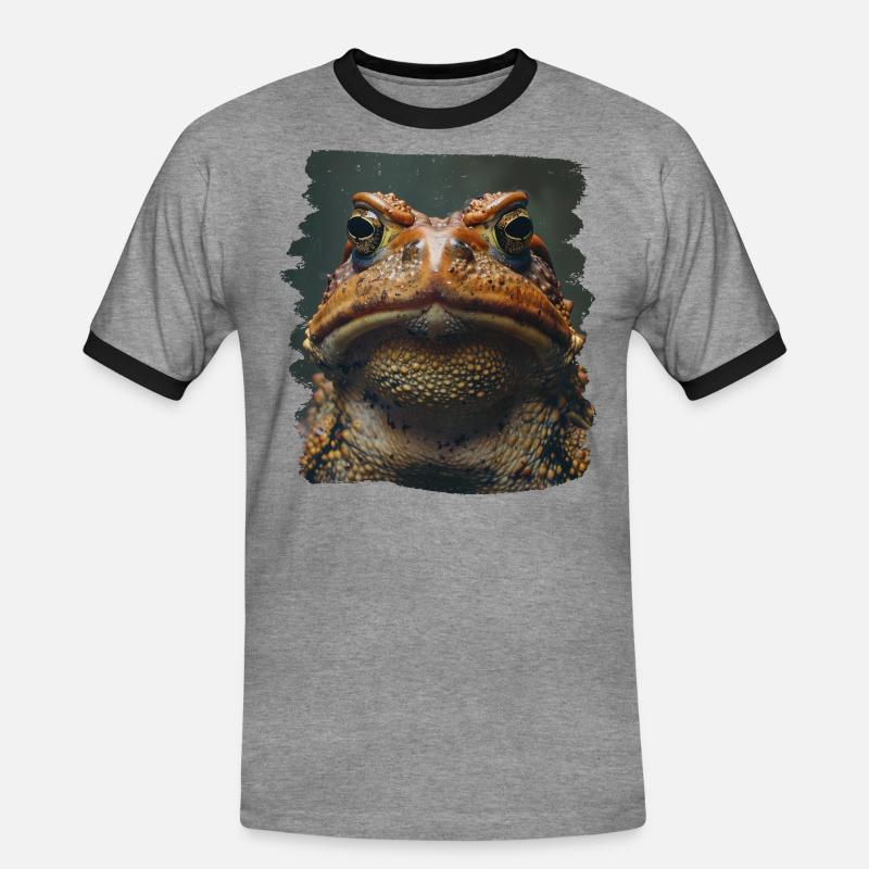 Toad Toads Toad - Men's Ringer Shirt - heather grey/black