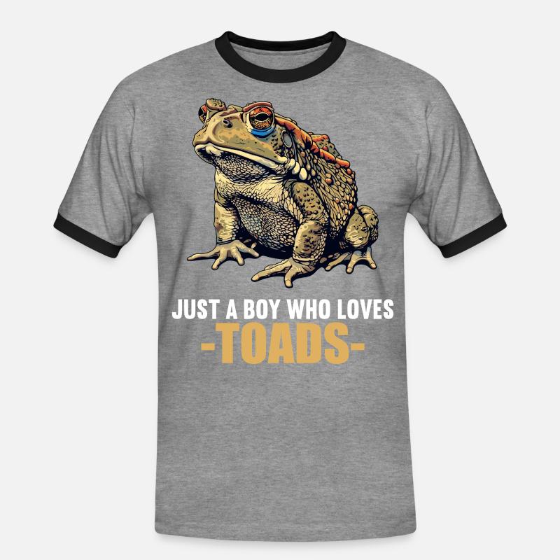 Toad Toads Toad - Men's Ringer Shirt - heather grey/black