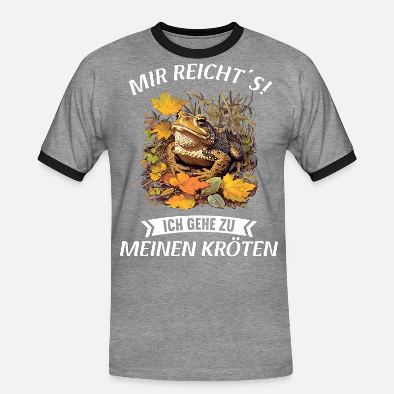 Toad Toads Toad - Men's Ringer Shirt - heather grey/black