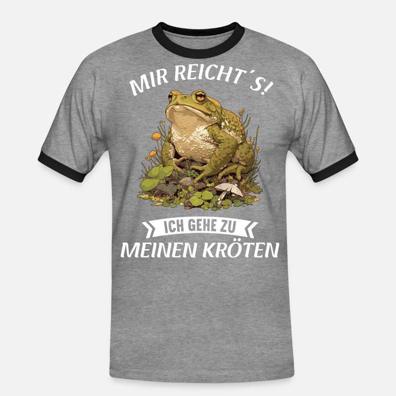 Toad Toads Toad - Men's Ringer Shirt - heather grey/black