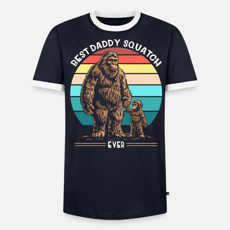 Best Daddy Squatch Ever - Men's Ringer Shirt - undefined