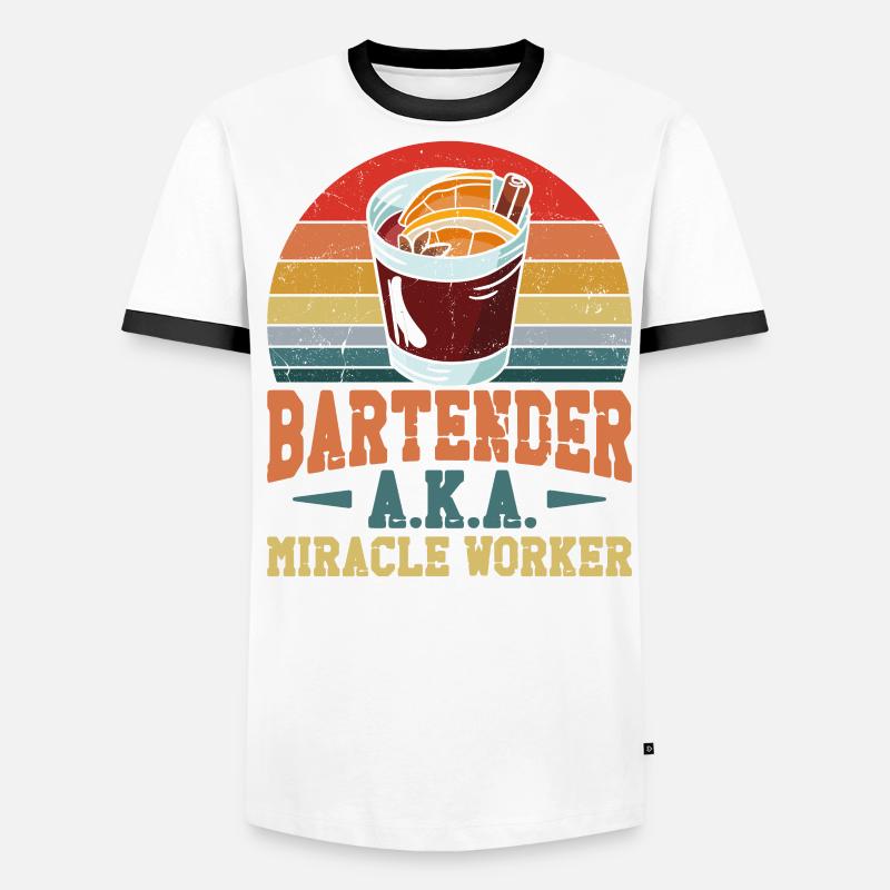 Bartender Mixologist Bartender Men's Ringer Shirt