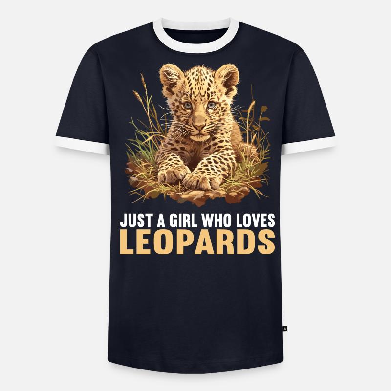 Léopard léopard T-shirt contrasté Homme