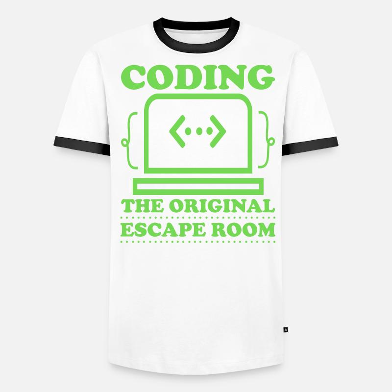 Programmierer Informatiker Computer Nerd Geschenk Männer Kontrast-T-Shirt