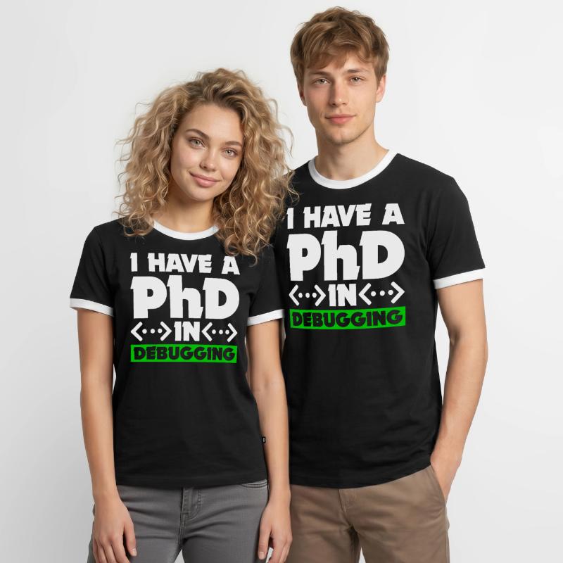 Programmierer Informatiker Computer Nerd Geschenk Männer Kontrast-T-Shirt