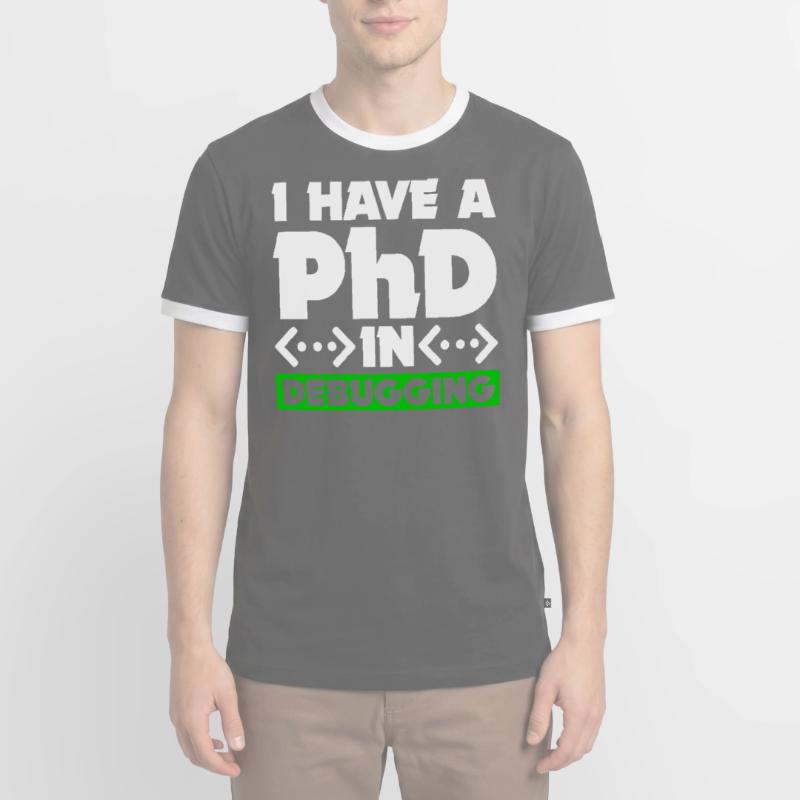 Programmierer Informatiker Computer Nerd Geschenk Männer Kontrast-T-Shirt