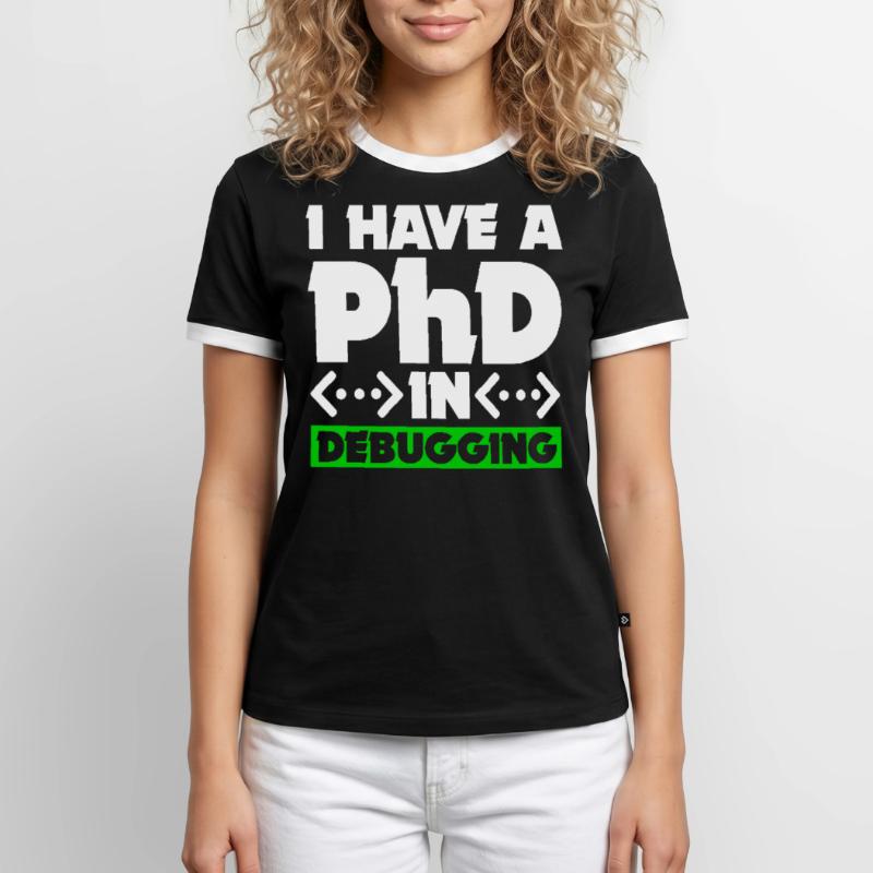 Programmierer Informatiker Computer Nerd Geschenk Männer Kontrast-T-Shirt