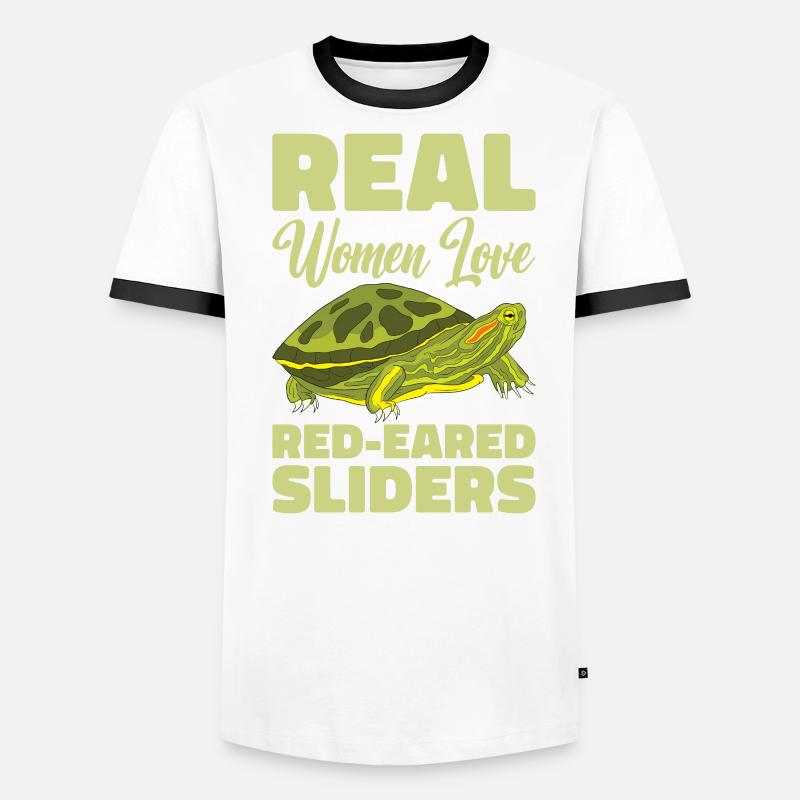 Red-eared Turtle Turtle Men's Ringer Shirt