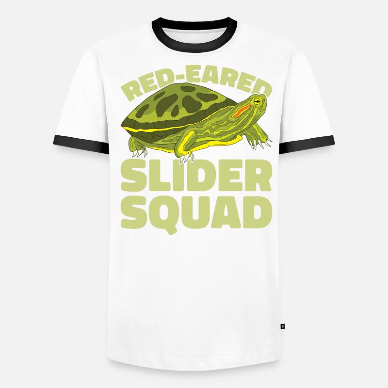 Red-eared Turtle Turtle Men's Ringer Shirt