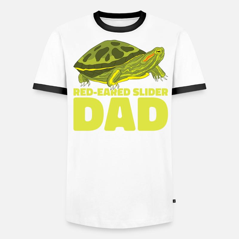Red-eared Turtle Turtle Men's Ringer Shirt