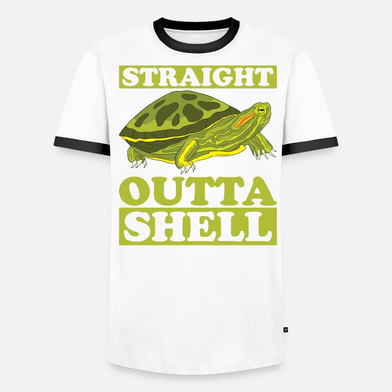 Red-eared Turtle Turtle Men's Ringer Shirt