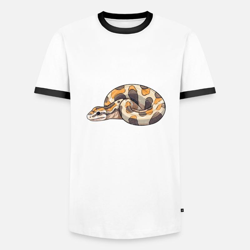 Boule de banane Python Herpétologiste Boule de corail T-shirt contrasté Homme