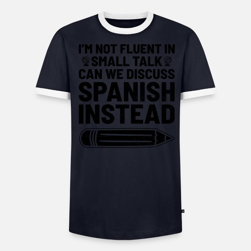 Fremdsprachenlehrer Schule Sprachlehrer - Männer Kontrast-T-Shirt - undefined