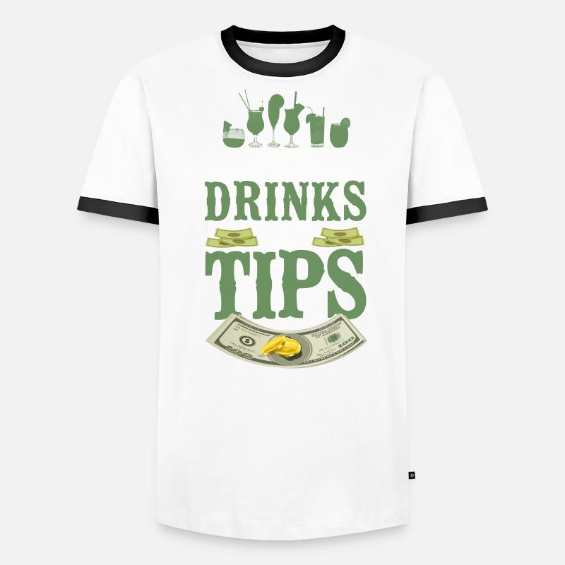 Bartender Mixologist Will Serve Männer Kontrast-T-Shirt