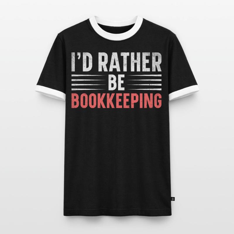Comptabilité Comptable Financier Profession de comptable T-shirt contrasté Homme