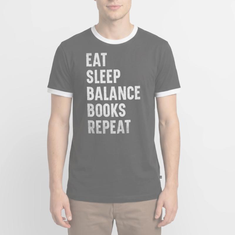 Comptabilité Comptable Financier Profession de comptable T-shirt contrasté Homme