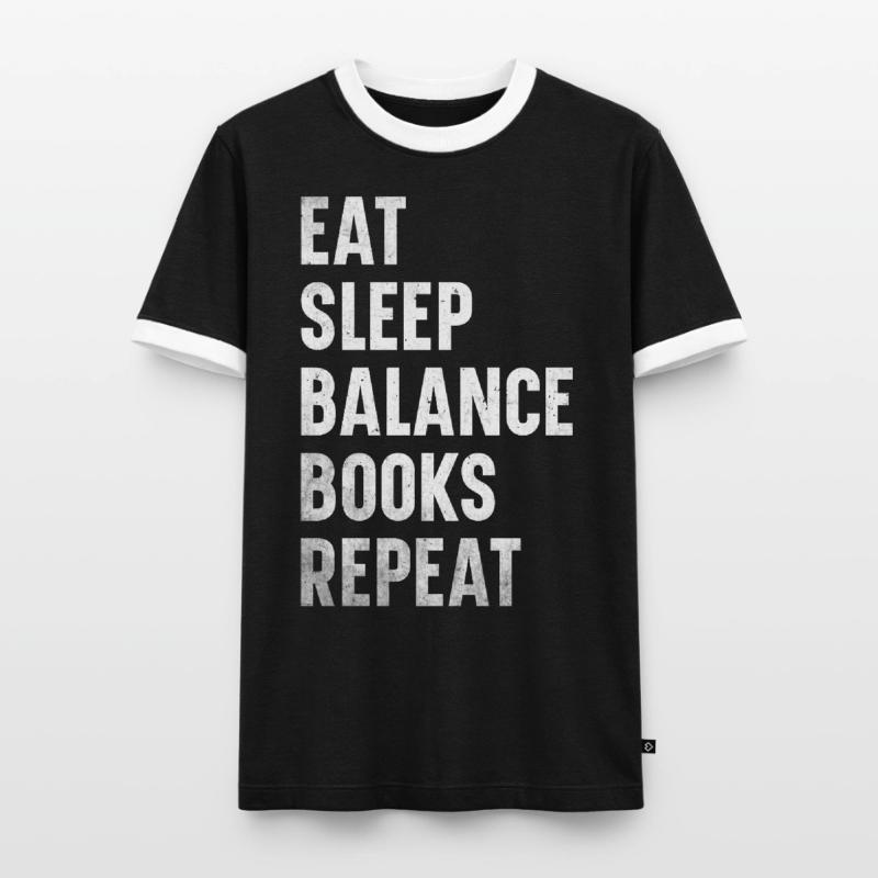 Comptabilité Comptable Financier Profession de comptable T-shirt contrasté Homme