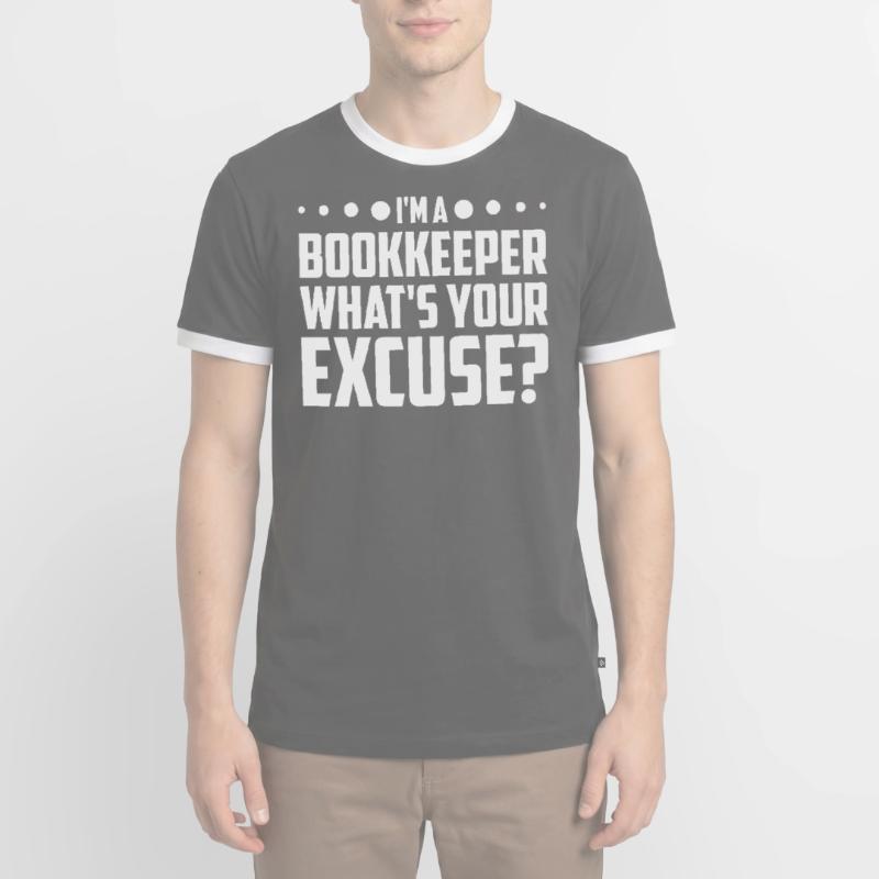 Comptabilité Comptable Financier Profession de comptable T-shirt contrasté Homme
