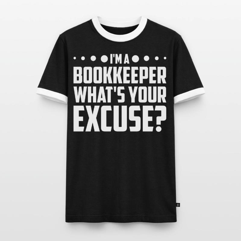 Comptabilité Comptable Financier Profession de comptable T-shirt contrasté Homme