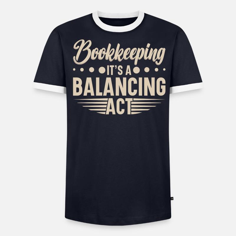 Comptabilité Comptable Financier Profession de comptable T-shirt contrasté Homme