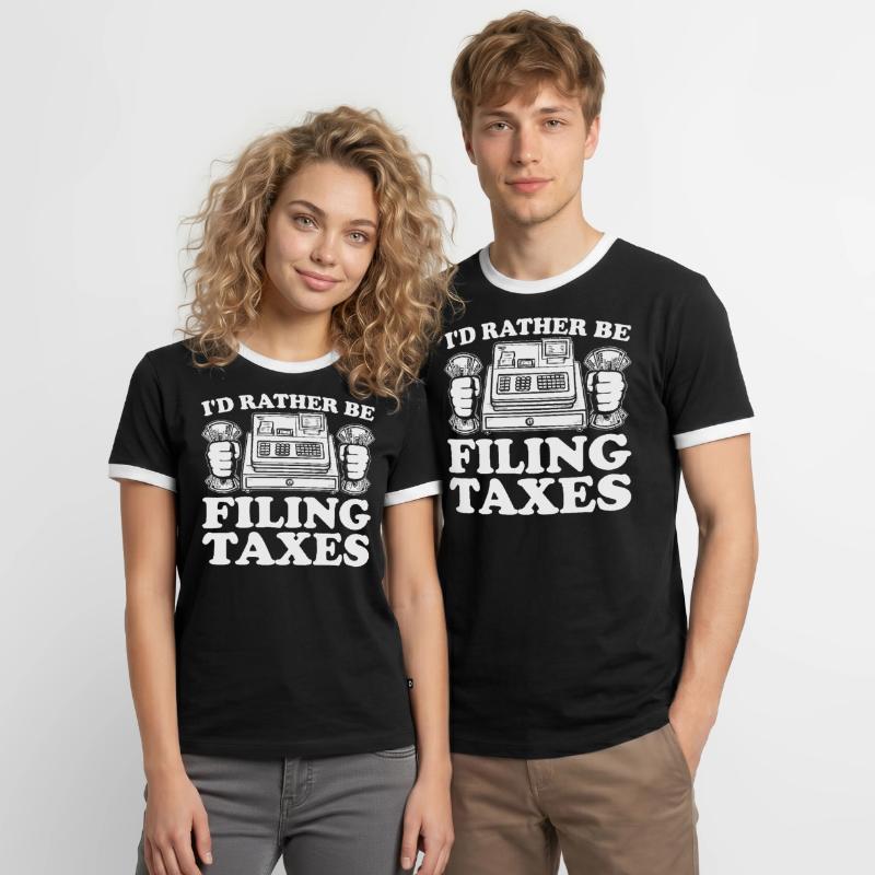 Comptabilité Comptable Financier Profession de comptable T-shirt contrasté Homme