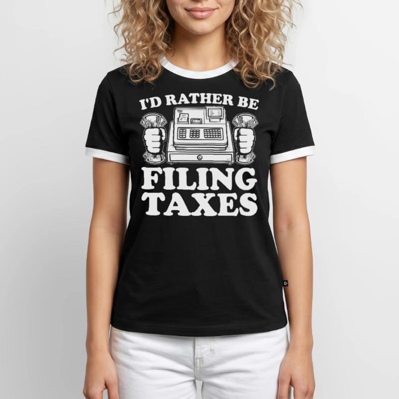 Comptabilité Comptable Financier Profession de comptable T-shirt contrasté Homme