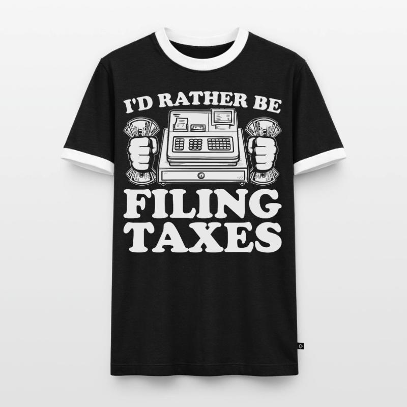 Comptabilité Comptable Financier Profession de comptable T-shirt contrasté Homme