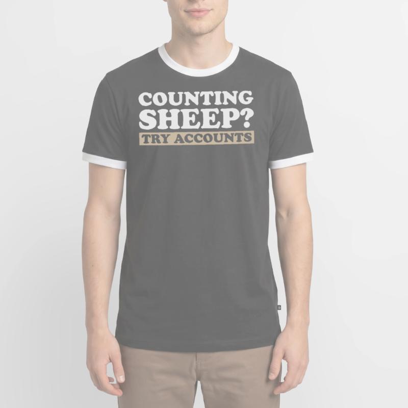Comptabilité Comptable Financier Profession de comptable T-shirt contrasté Homme